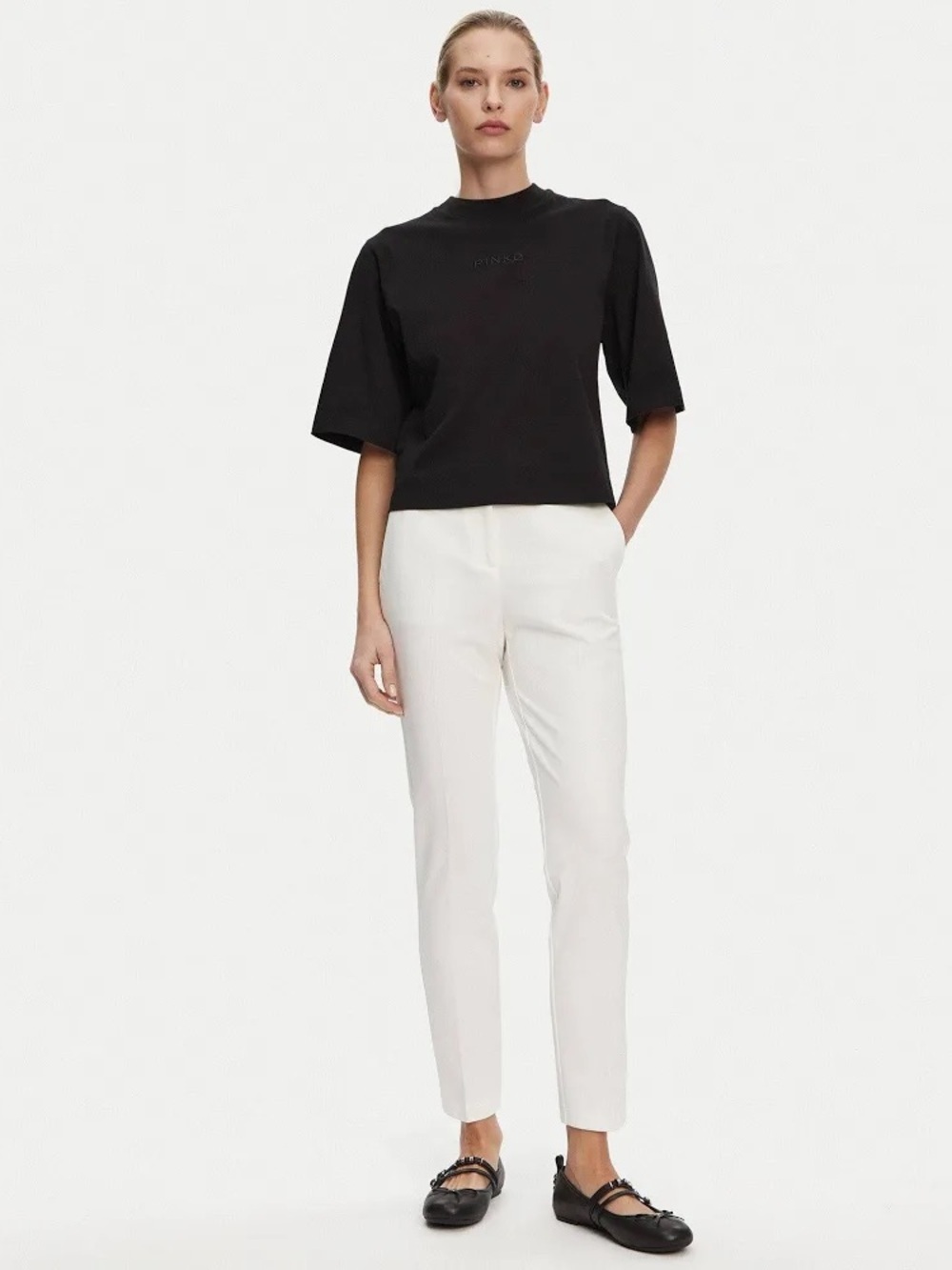 NWT Pinko Bello 86 Pantalone Tailored Pants 💯% Stretch Cotton ~ Sz 10